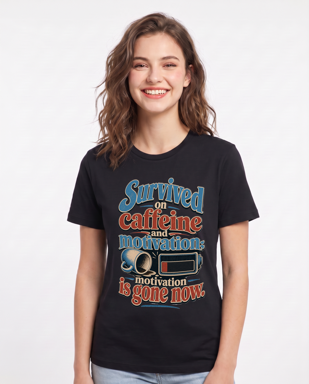 Graduation Black T-Shirt for Women – Everyday Expression Graphic Tee product image 1