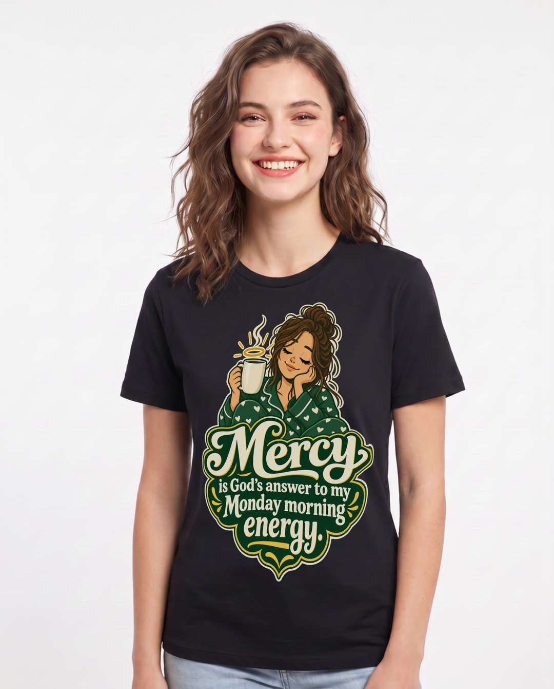 Christian Faith Black T-Shirt for Women – Everyday Expression Graphic Tee product image 3
