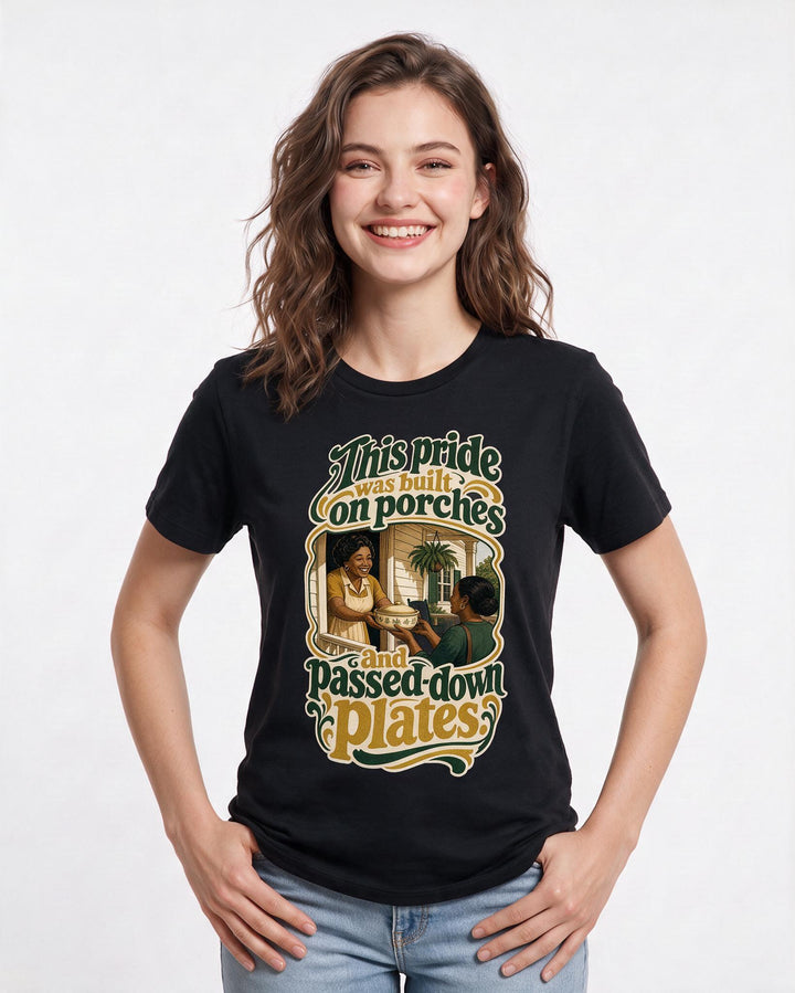 Patriotic Black T-Shirt for Women – Everyday Expression Graphic Tee product image 1