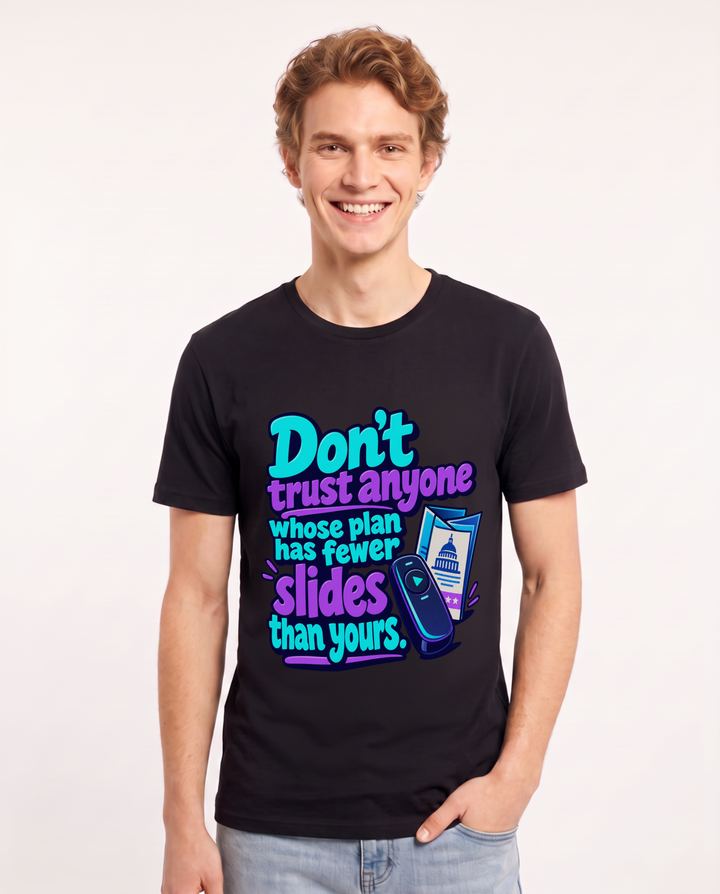 Political Statement Black T-Shirt for Men – Everyday Expression Graphic Tee product image 3