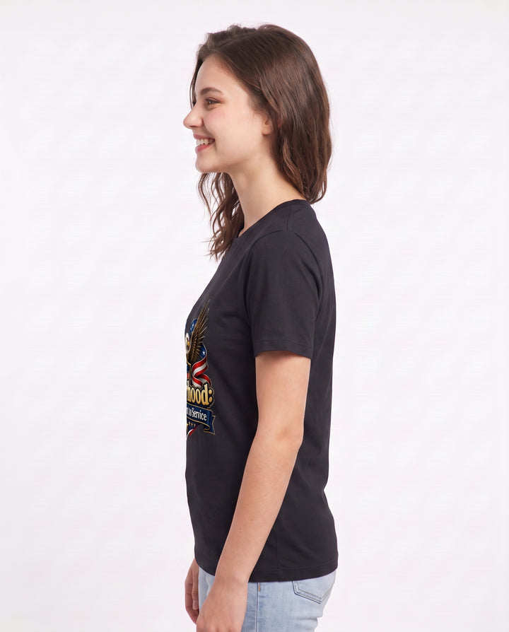 Sisterhood: Commitment to Service Women's Black T-Shirt product image 3