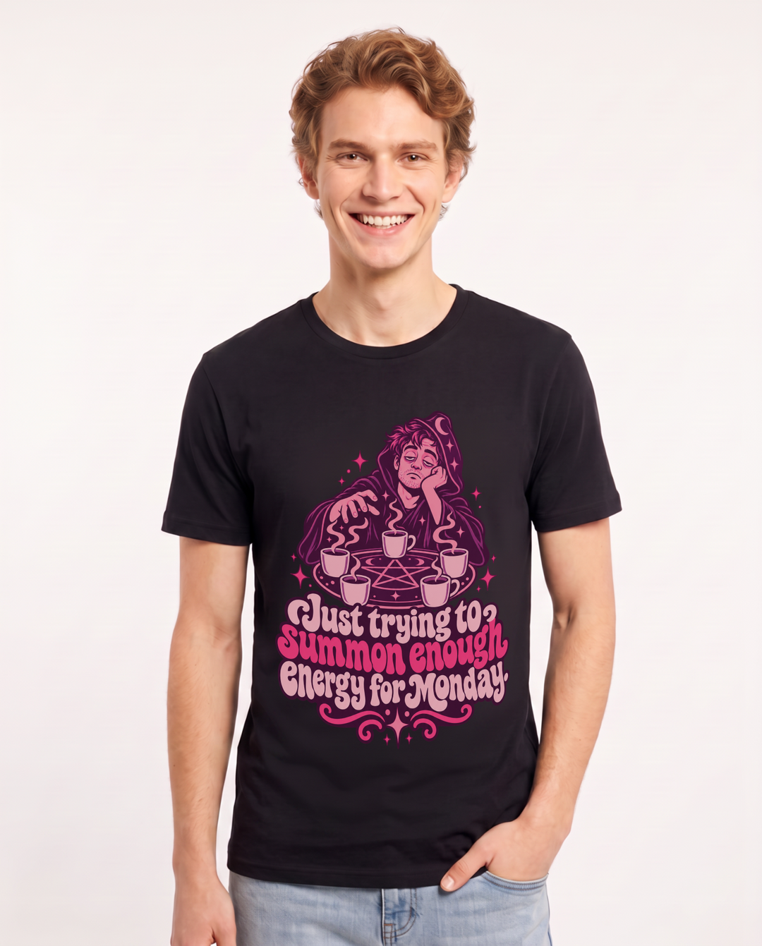 Halloween Black T-Shirt for Men – Halloween Theme Graphic Tee product image 3