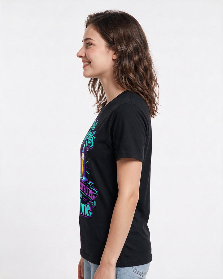 Beer Black T-Shirt for Women – Everyday Expression Graphic Tee product image 2