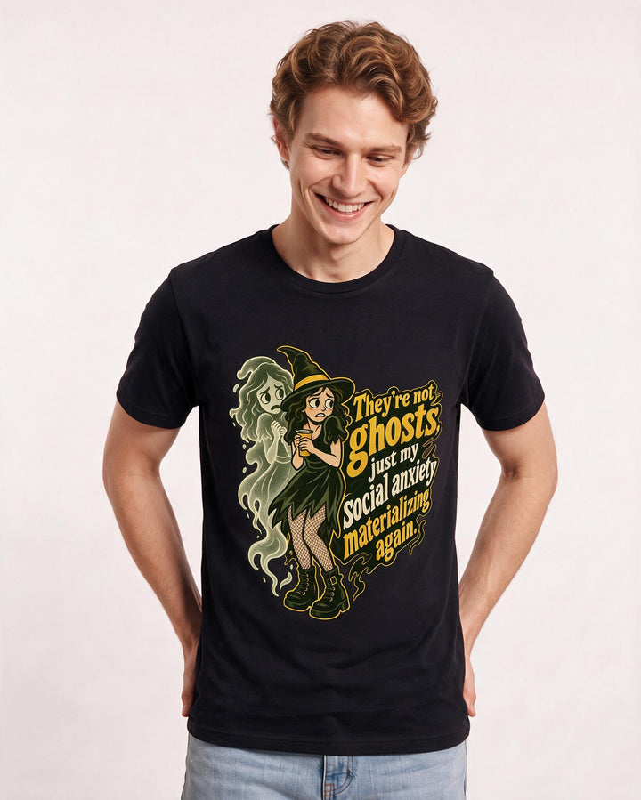 Halloween Black T-Shirt for Men – Halloween Theme Graphic Tee product image 1