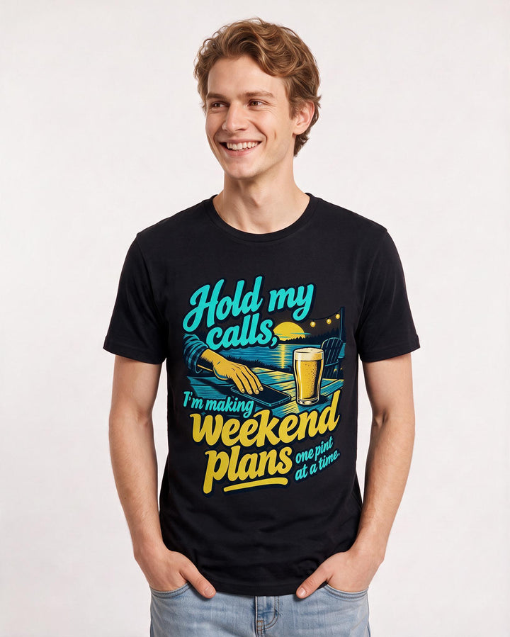 Beer Black T-Shirt for Men – Everyday Expression Graphic Tee product image 1
