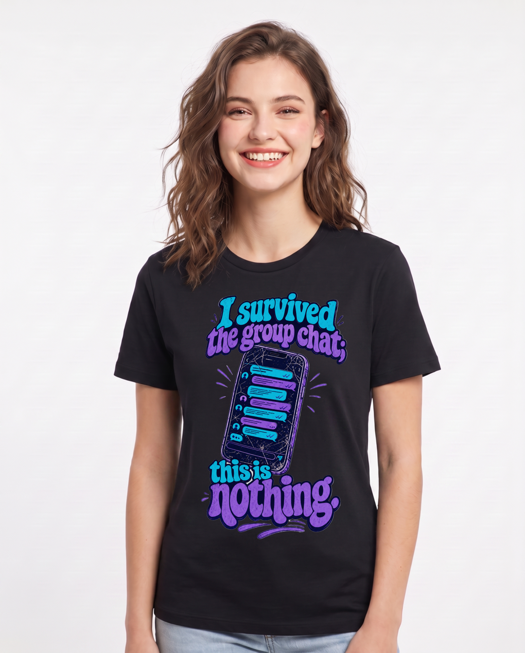 Graduation Black T-Shirt for Women – Everyday Expression Graphic Tee product image 1