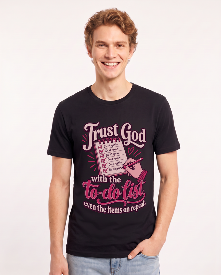 Christian Faith Black T-Shirt for Men – Everyday Expression Graphic Tee product image 3