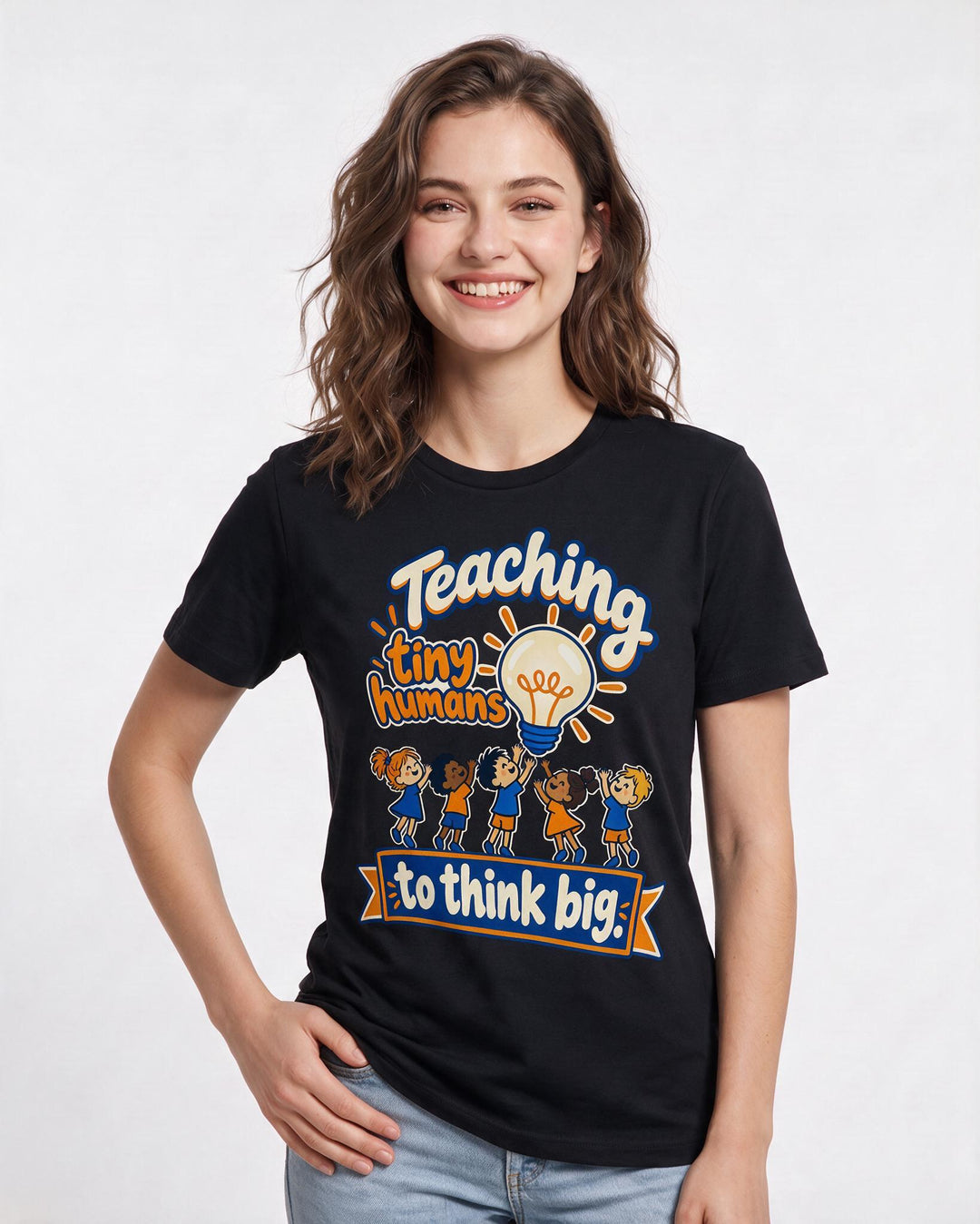 Teacher Black T-Shirt for Women – Everyday Expression Graphic Tee product image 1