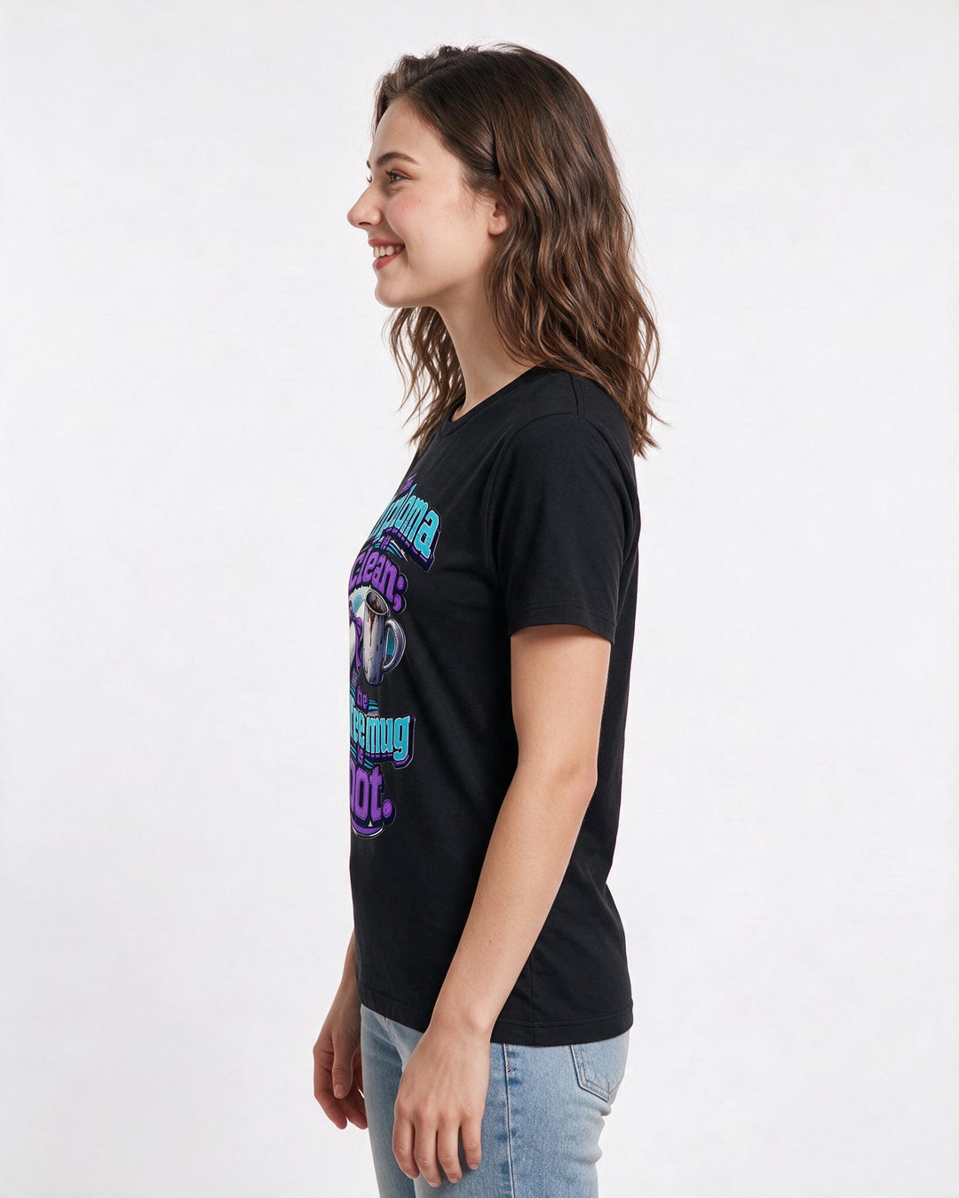 Graduation Black T-Shirt for Women – Everyday Expression Graphic Tee product image 2