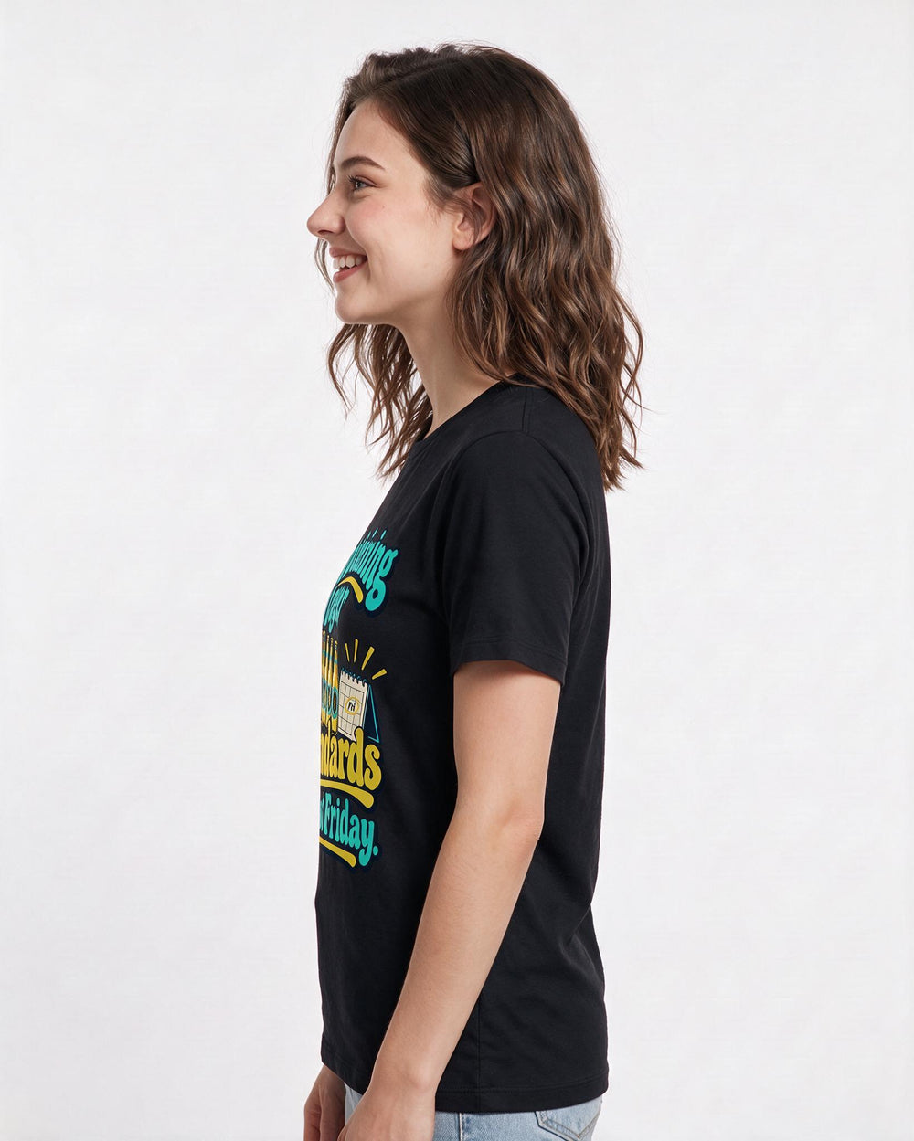 Beer Black T-Shirt for Women – Everyday Expression Graphic Tee product image 2