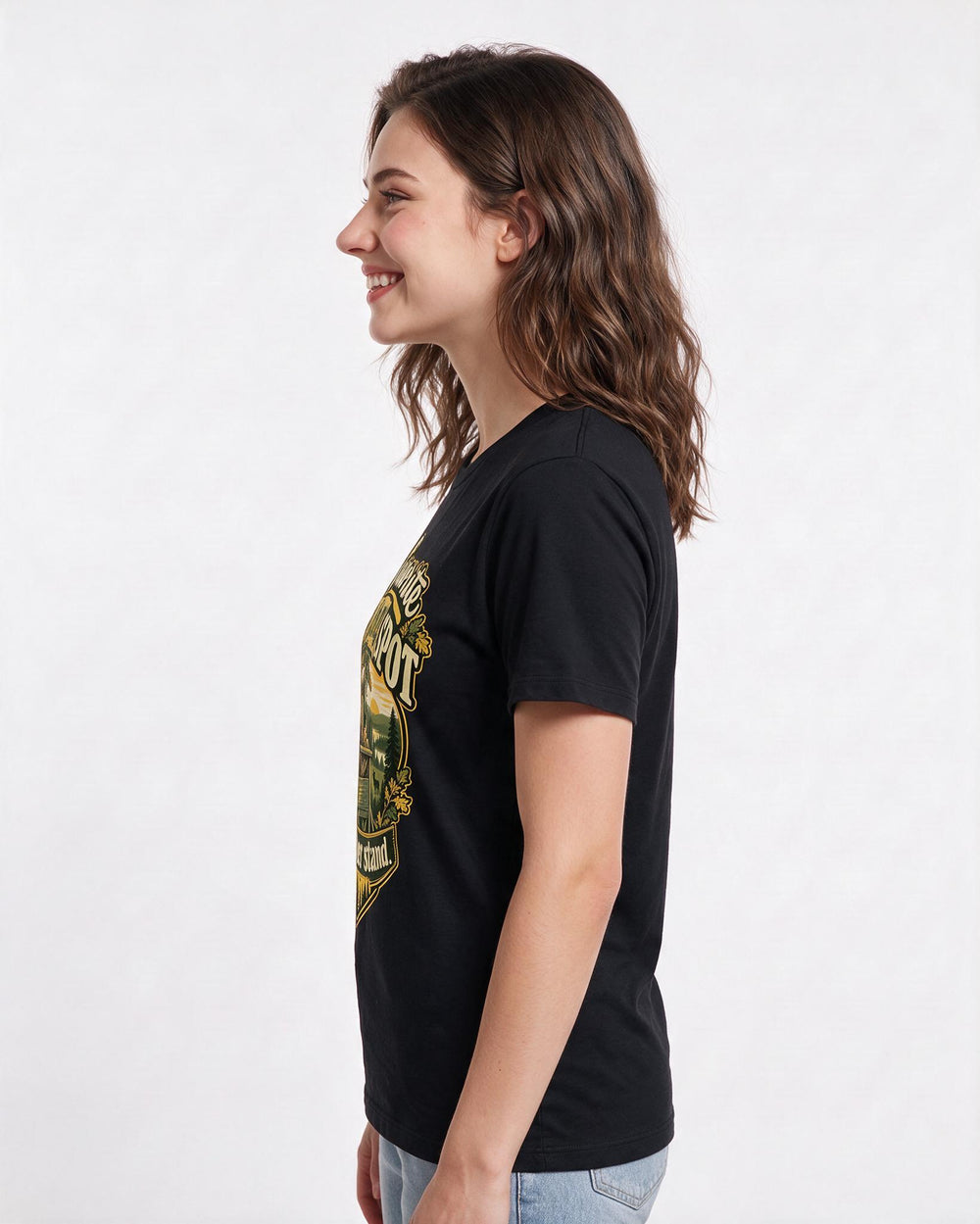Hunting Black T-Shirt for Women – Everyday Expression Graphic Tee product image 2