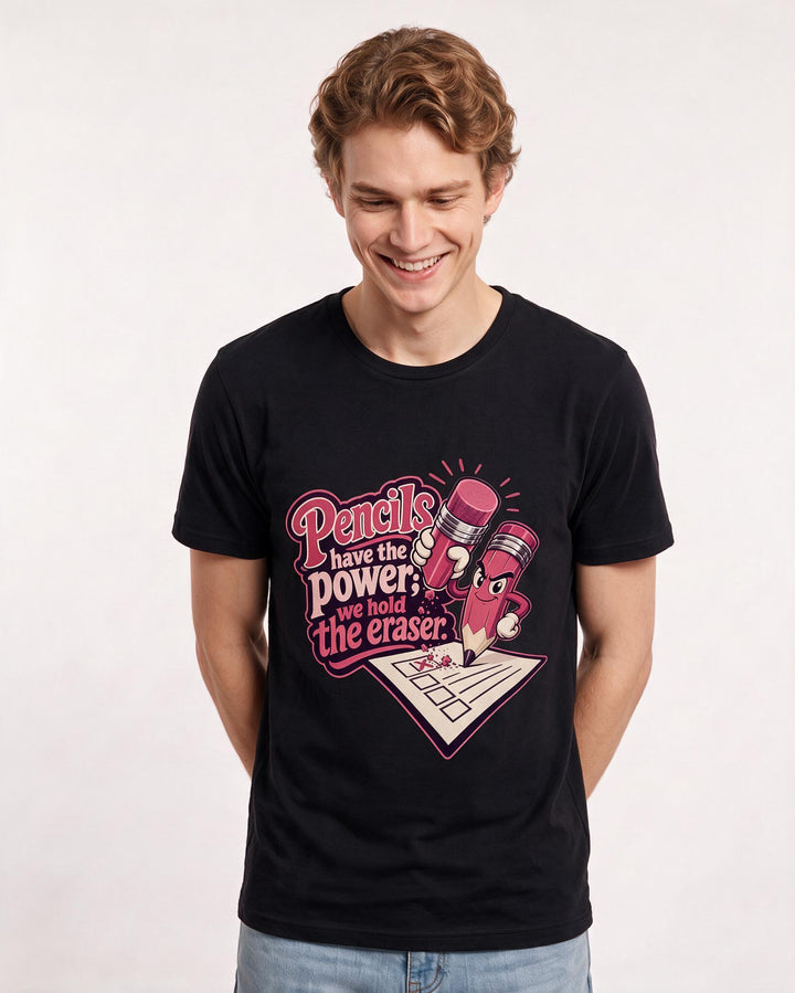 Political Statement Black T-Shirt for Men – Everyday Expression Graphic Tee product image 1