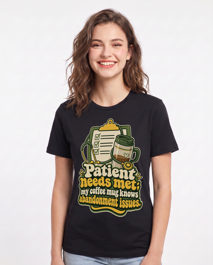Nurse Black T-Shirt for Women – Nursing Life Graphic Tee product image 3