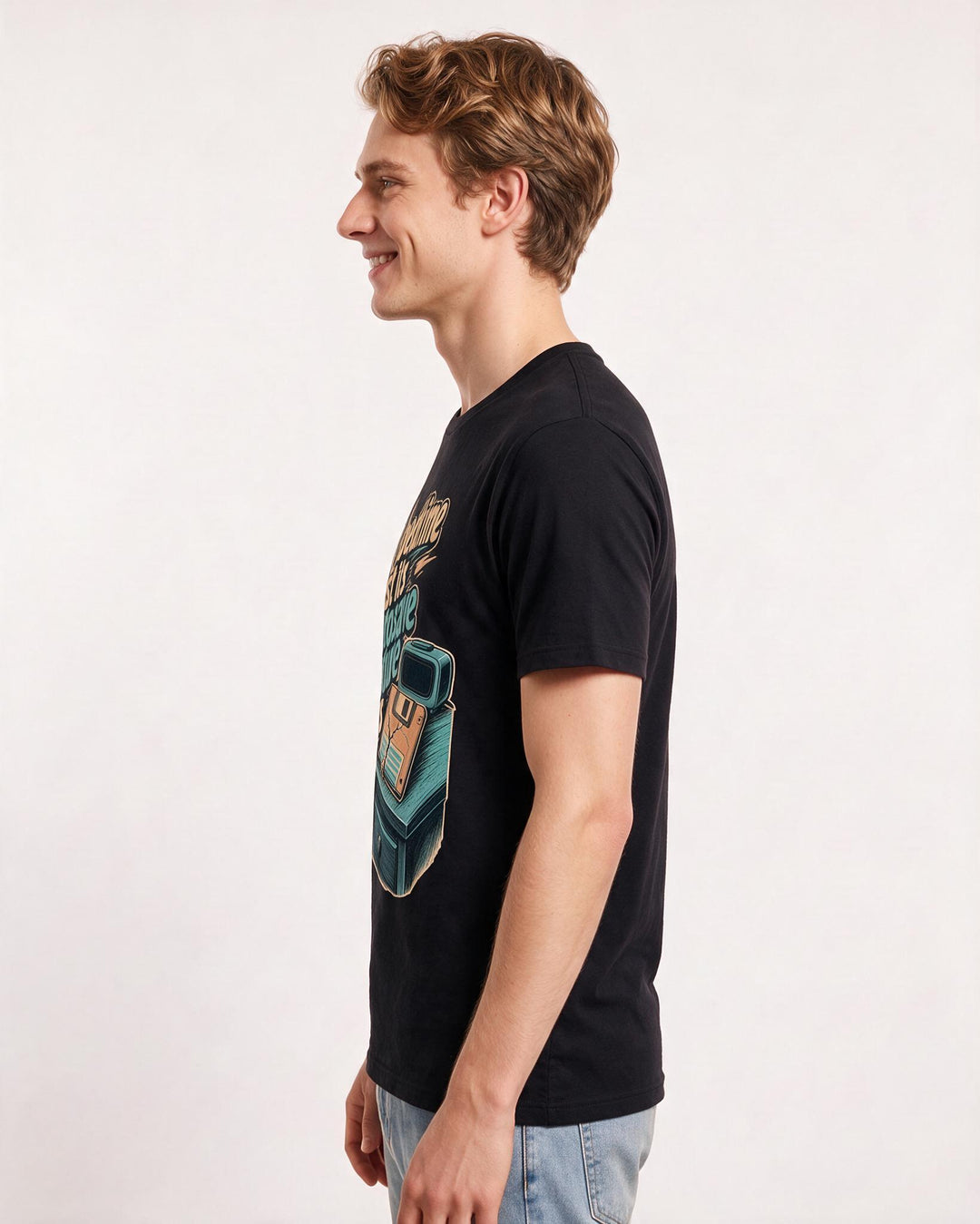 Funny Gaming Men's Black T-Shirt – My bedtime lost its autosave feature product image 2