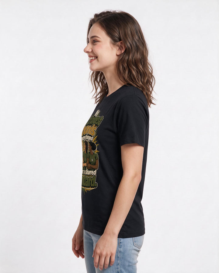 Veteran Black T-Shirt for Women – Everyday Expression Graphic Tee product image 2