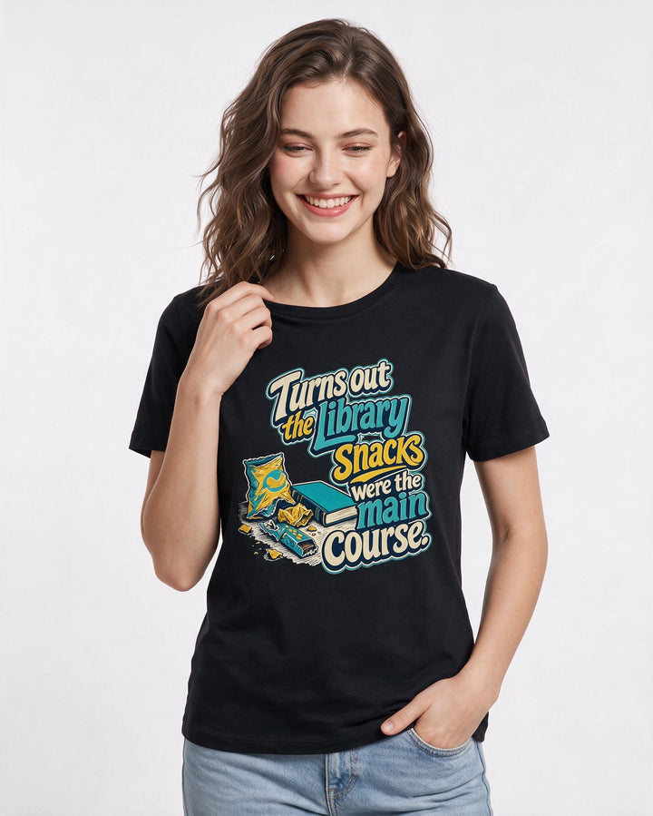Graduation Black T-Shirt for Women – Everyday Expression Graphic Tee product image 1