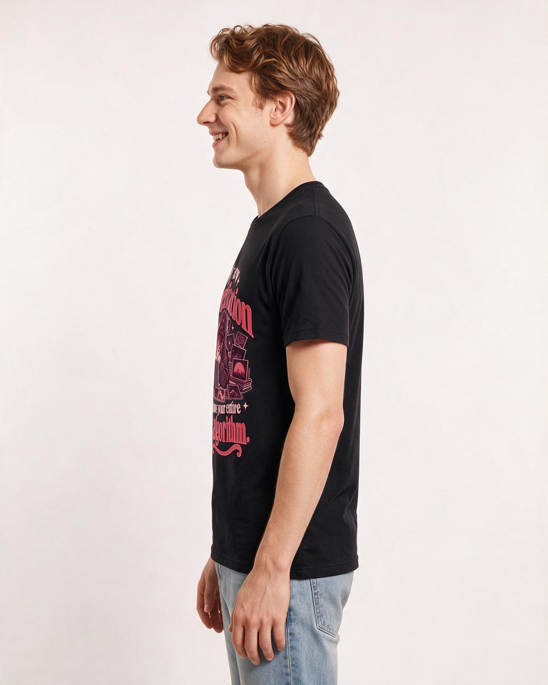 Neurodiversity Black T-Shirt for Men – Everyday Expression Graphic Tee product image 2