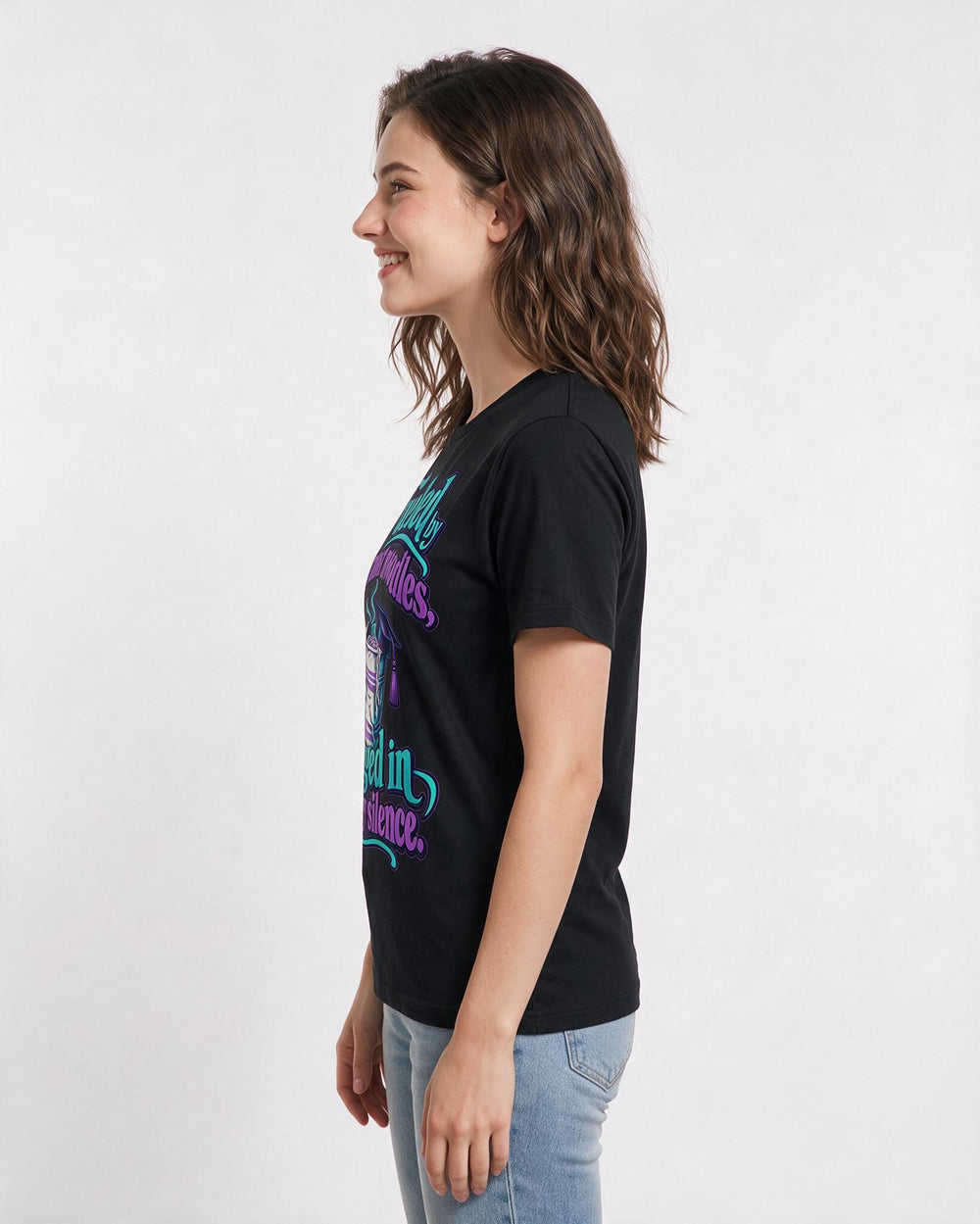 Graduation Black T-Shirt for Women – Everyday Expression Graphic Tee product image 2