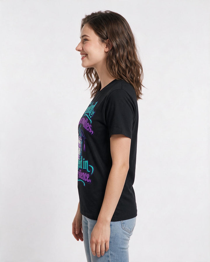 Graduation Black T-Shirt for Women – Everyday Expression Graphic Tee product image 2