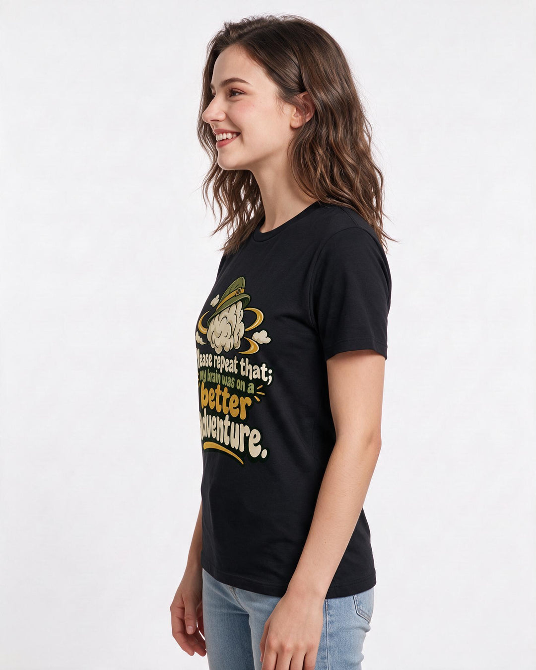 Neurodiversity Black T-Shirt for Women – Everyday Expression Graphic Tee product image 2