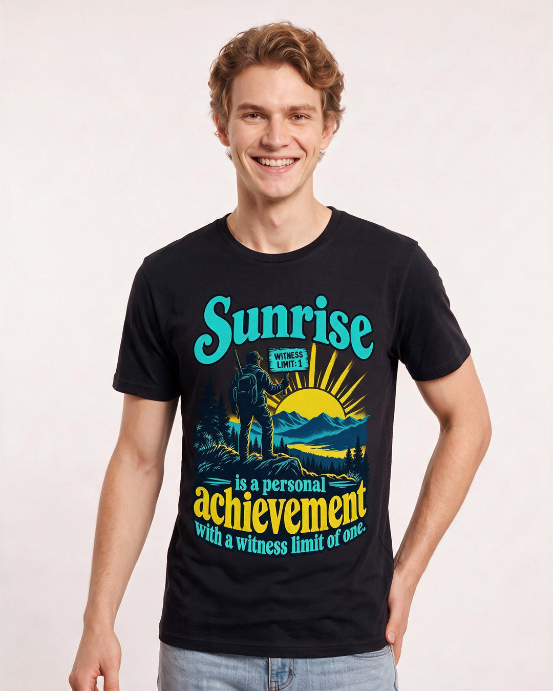 Hunting Black T-Shirt for Men – Everyday Expression Graphic Tee product image 1