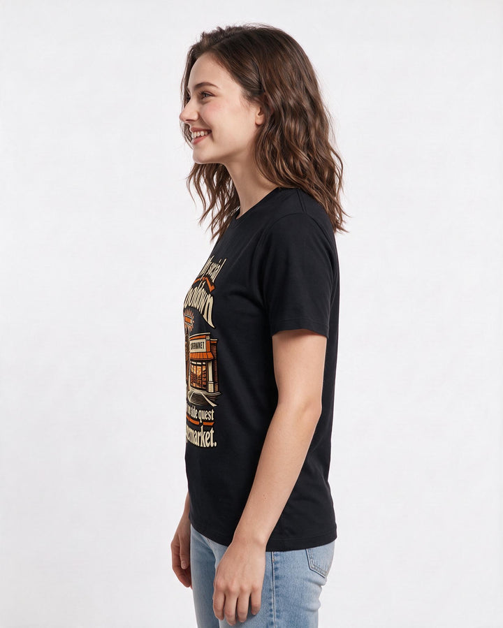 Gaming Black T-Shirt for Women – Game Night Graphic Tee product image 2