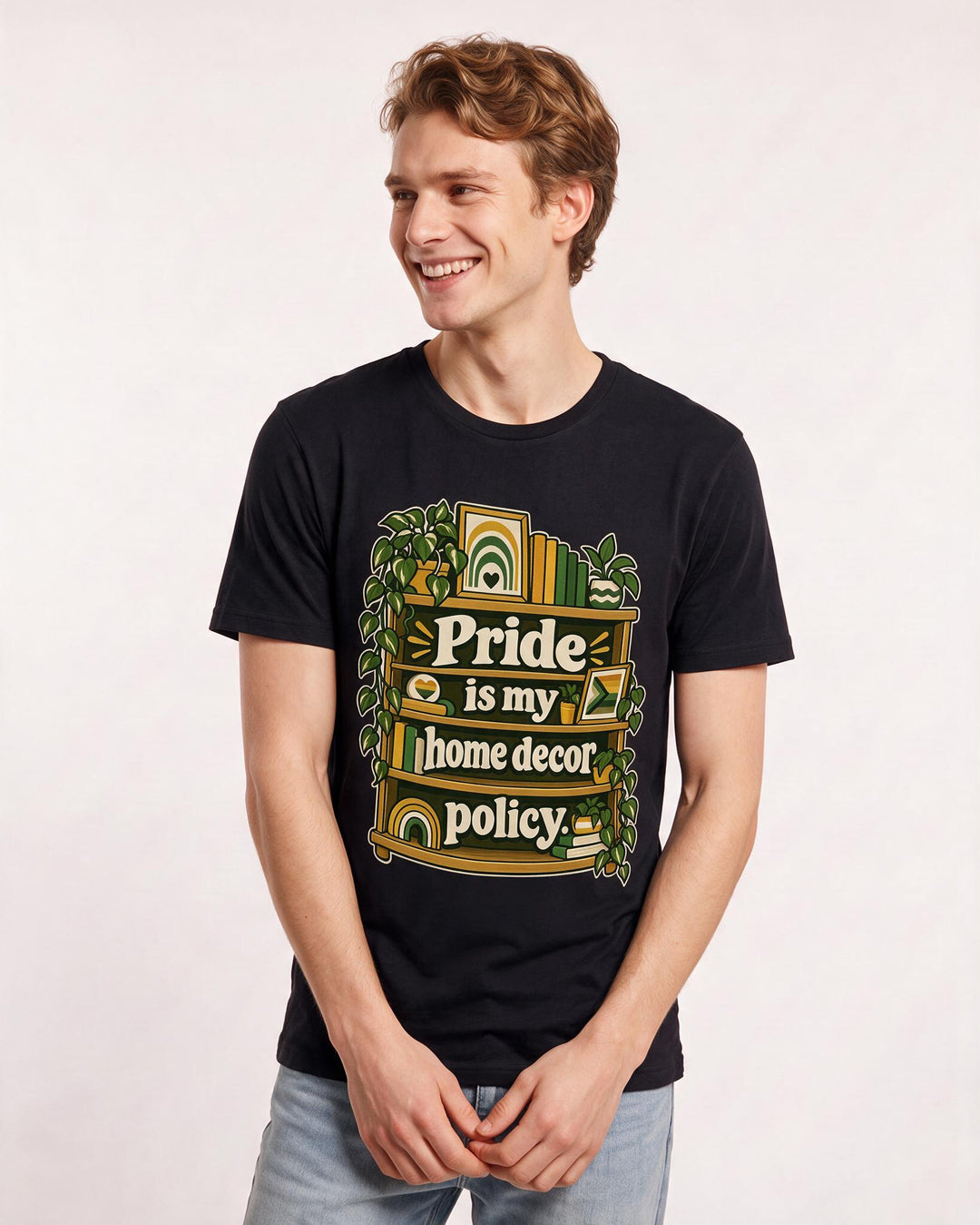 Pride Black T-Shirt for Men – Everyday Expression Graphic Tee product image 1