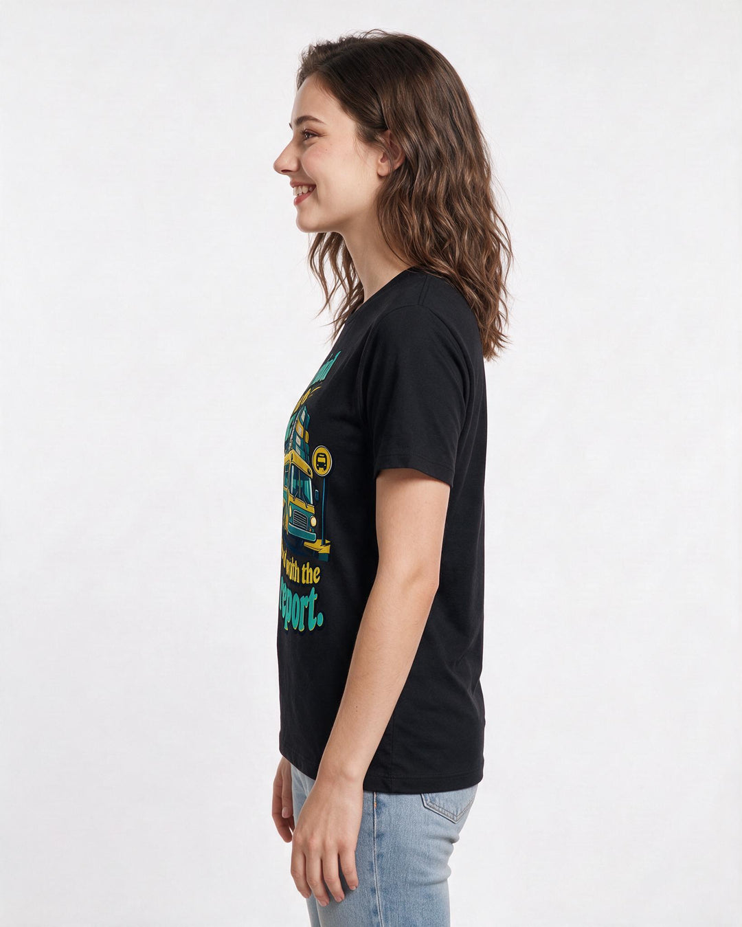 Neurodiversity Black T-Shirt for Women – Everyday Expression Graphic Tee product image 2