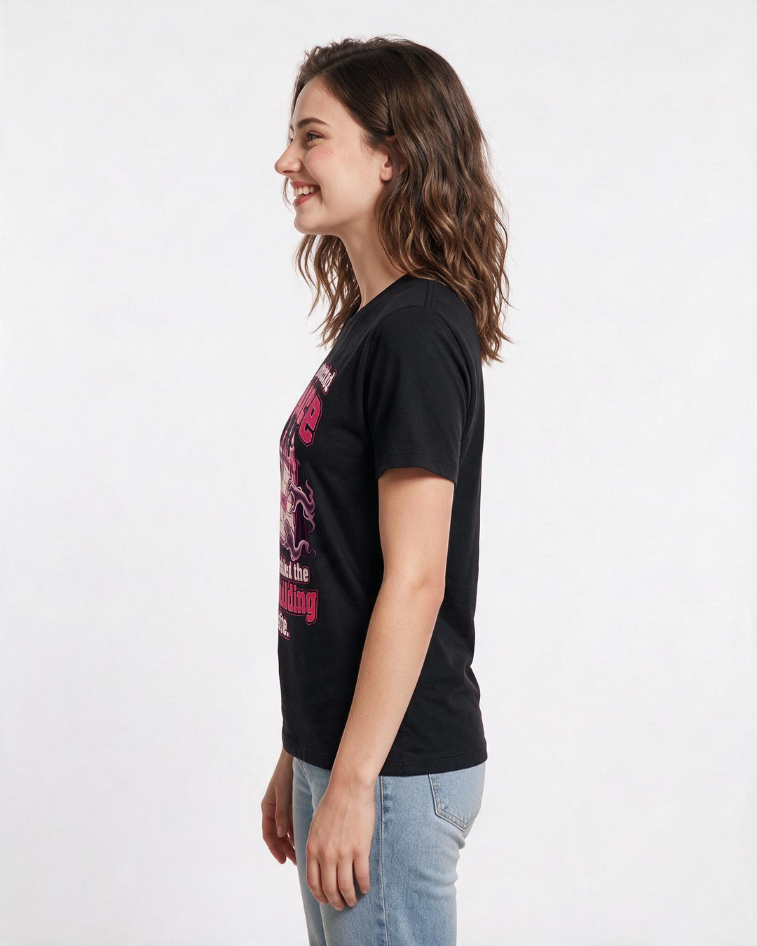 Halloween Black T-Shirt for Women – Halloween Theme Graphic Tee product image 2