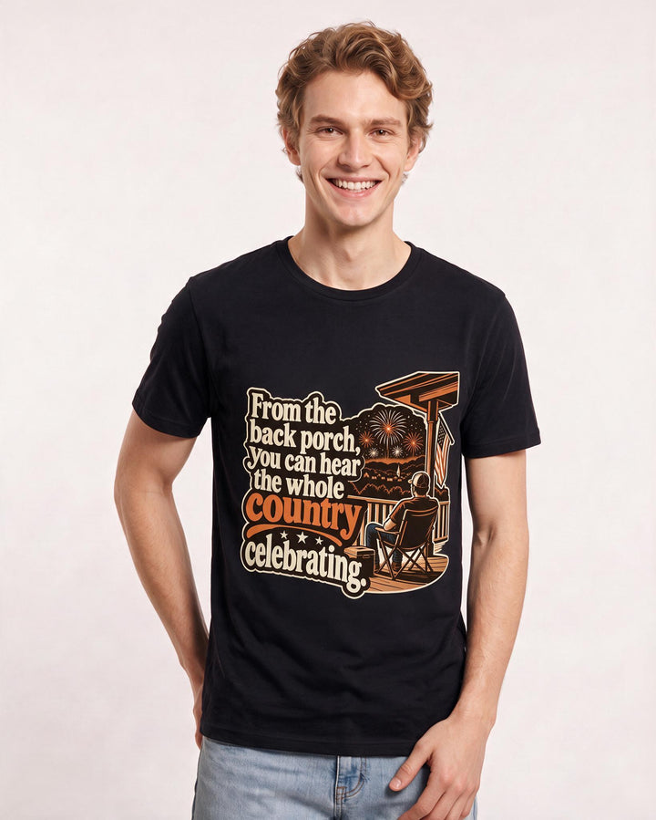 Patriotic Black T-Shirt for Men – Everyday Expression Graphic Tee product image 1