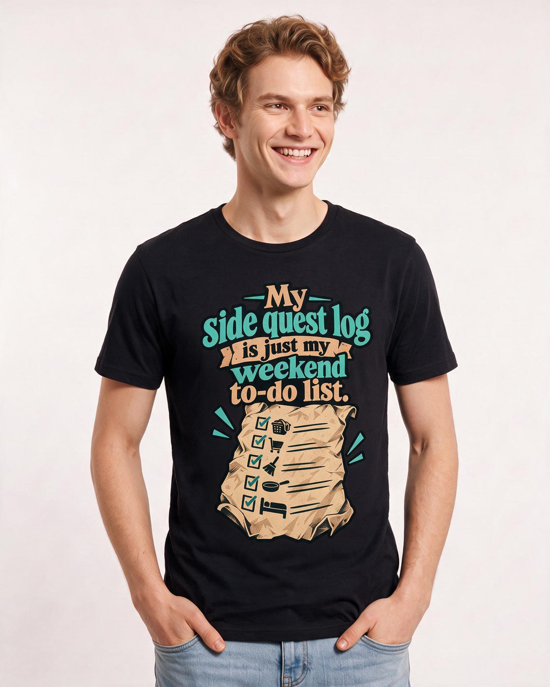 Gaming Black T-Shirt for Men – Game Night Graphic Tee product image 1
