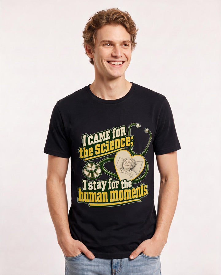 Nurse Black T-Shirt for Men – Nursing Life Graphic Tee product image 1