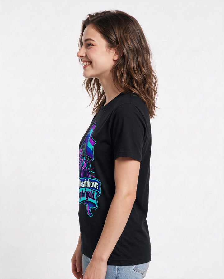 Pride Black T-Shirt for Women – Everyday Expression Graphic Tee product image 2