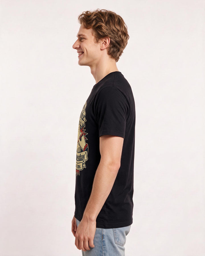 Funny Teacher Men's Black T-Shirt – Building resilience one misspelled 'Wednesday' at a time. product image 2