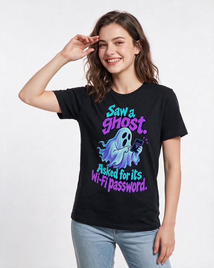 Halloween Black T-Shirt for Women – Halloween Theme Graphic Tee product image 1