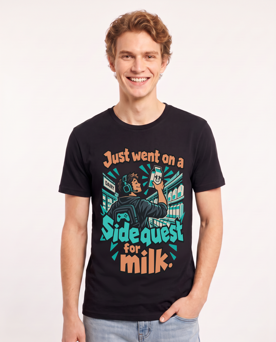 Gaming Black T-Shirt for Men – Game Night Graphic Tee product image 3