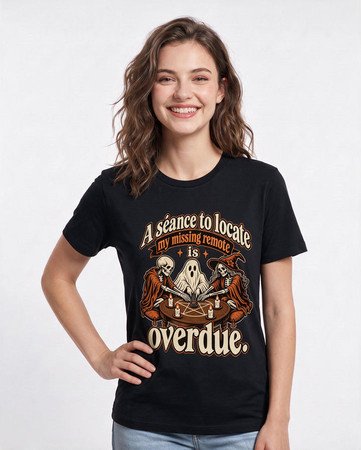 Halloween Black T-Shirt for Women – Halloween Theme Graphic Tee product image 1
