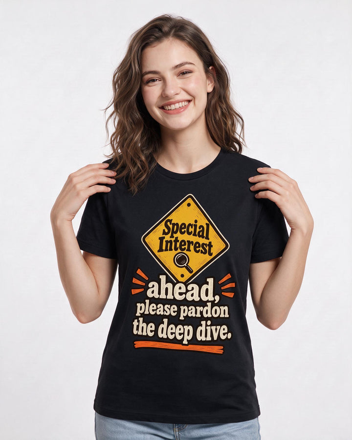 Neurodiversity Black T-Shirt for Women – Everyday Expression Graphic Tee product image 1