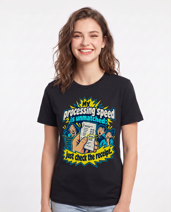 Neurodiversity Black T-Shirt for Women – Everyday Expression Graphic Tee product image 3