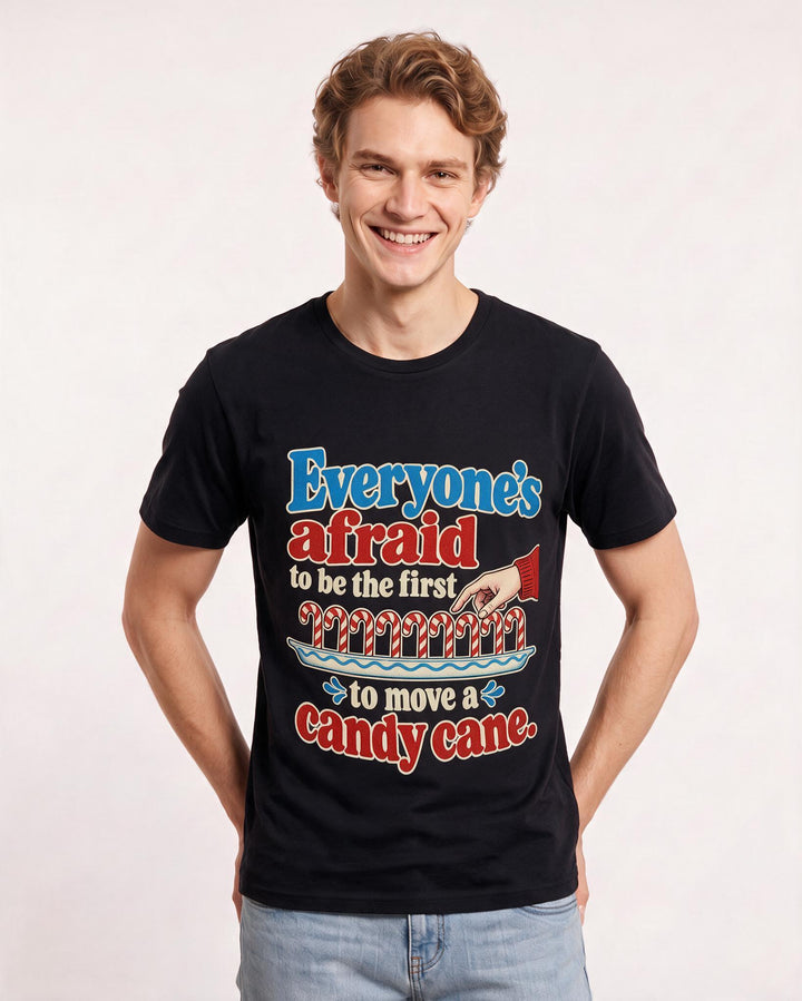 Christmas Black T-Shirt for Men – Holiday Theme Graphic Tee product image 1