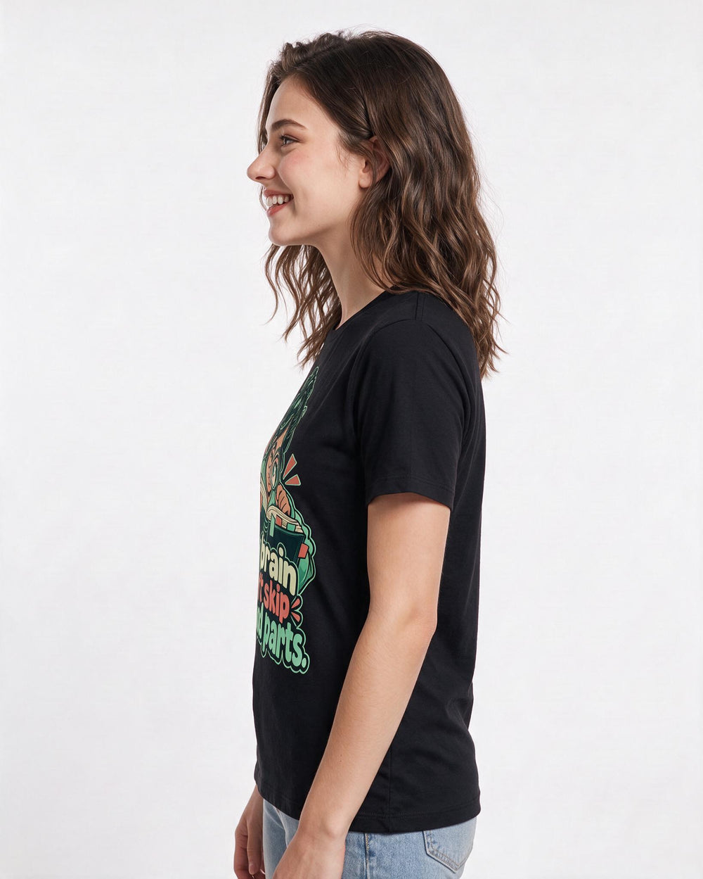 Neurodiversity Black T-Shirt for Women – Everyday Expression Graphic Tee product image 2