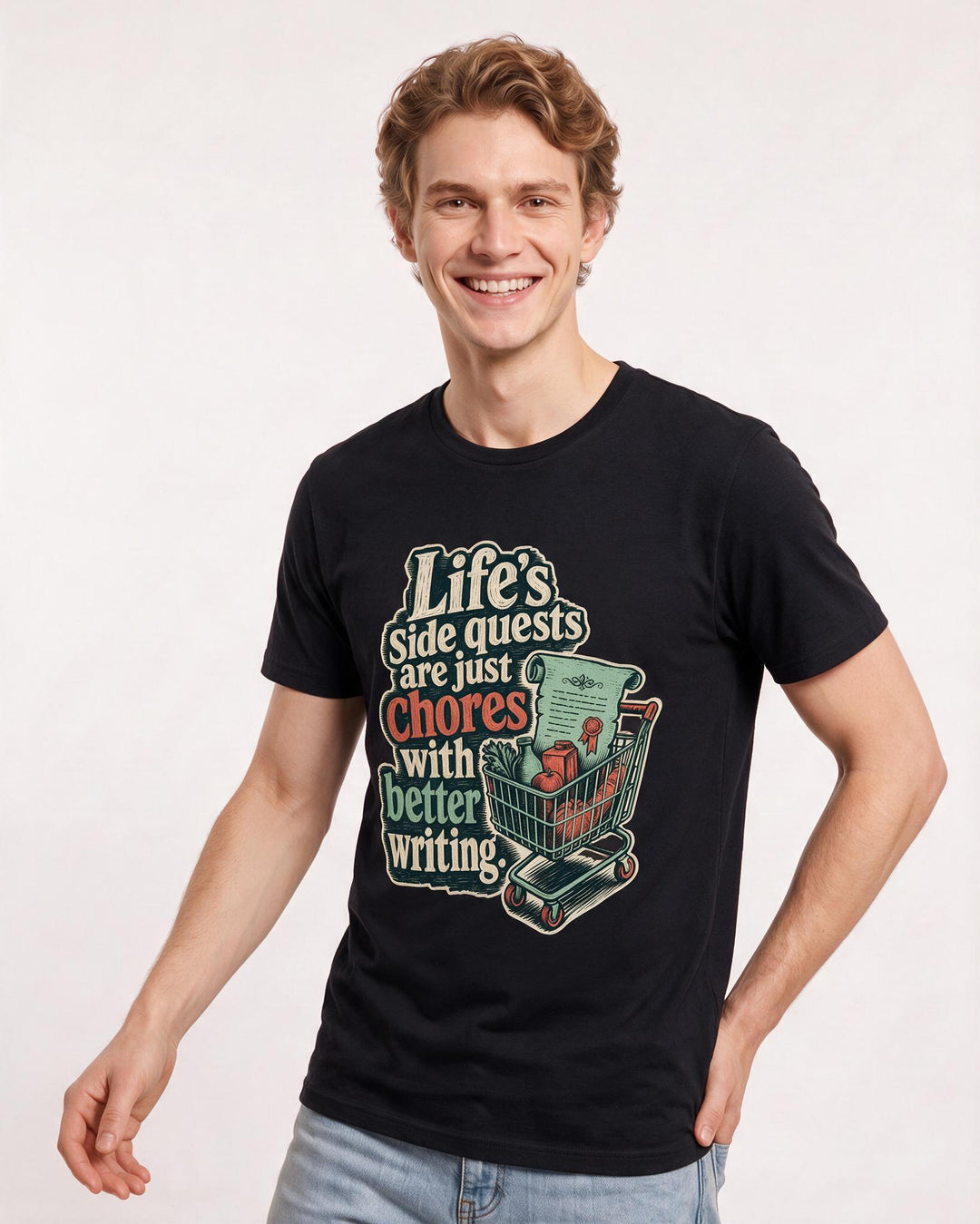 Gaming Black T-Shirt for Men – Game Night Graphic Tee product image 3