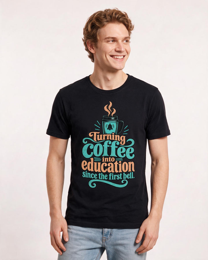 Teacher Black T-Shirt for Men – Everyday Expression Graphic Tee product image 1