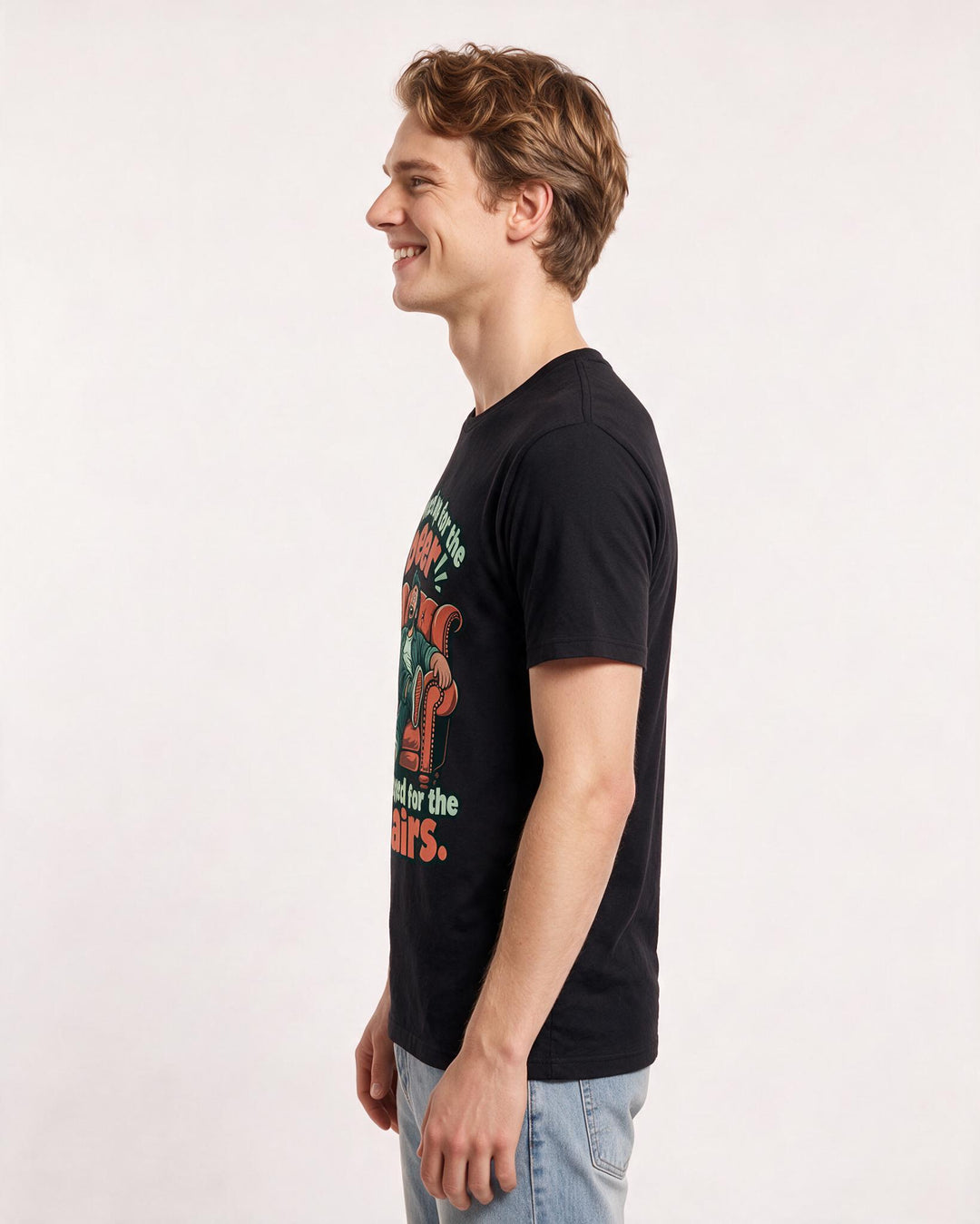 Beer Black T-Shirt for Men – Everyday Expression Graphic Tee product image 2