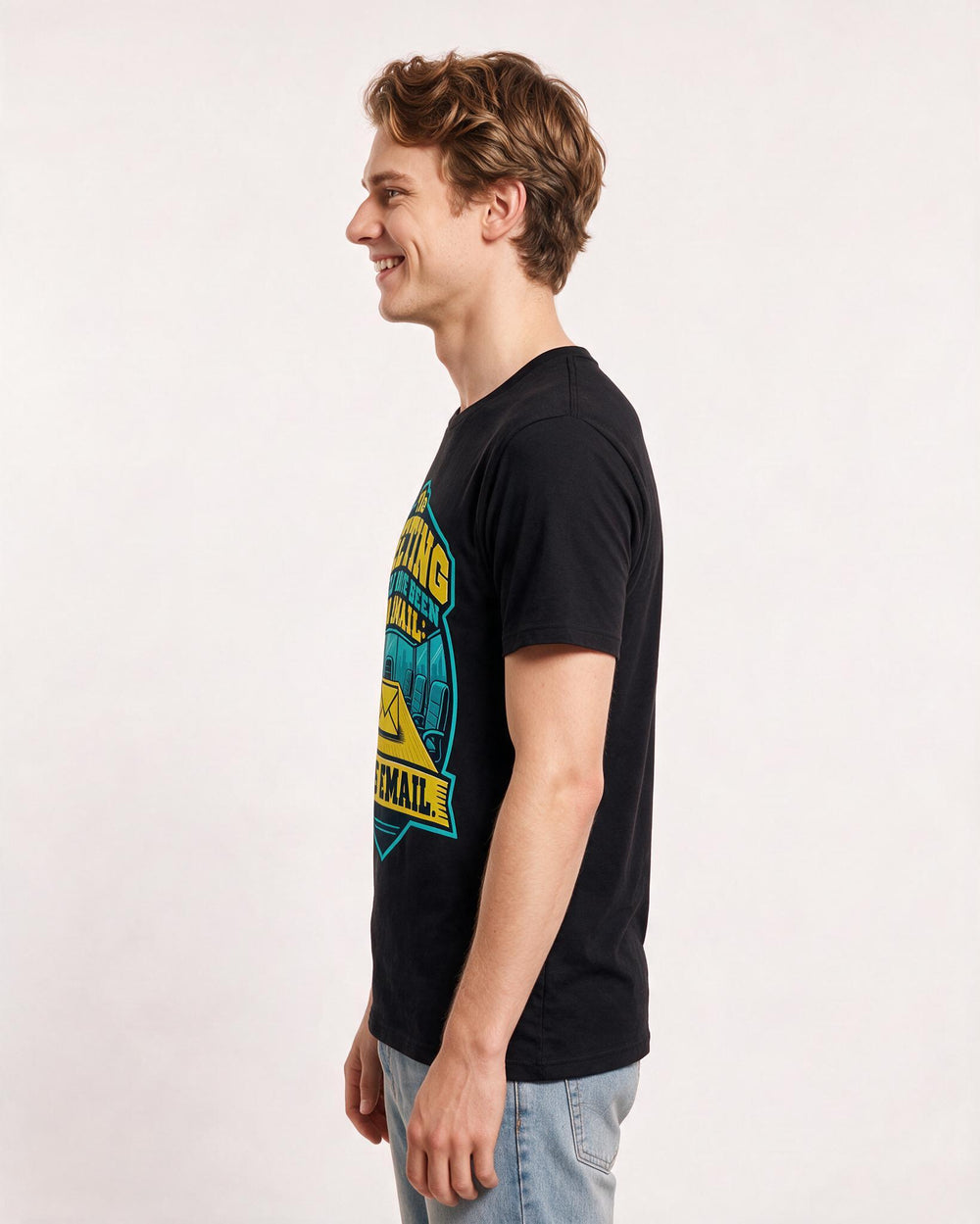 Meme Black T-Shirt for Men – Everyday Expression Graphic Tee product image 2