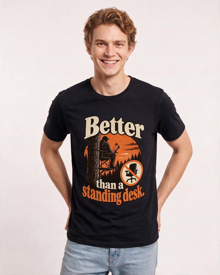 Hunting Black T-Shirt for Men – Everyday Expression Graphic Tee product image 1