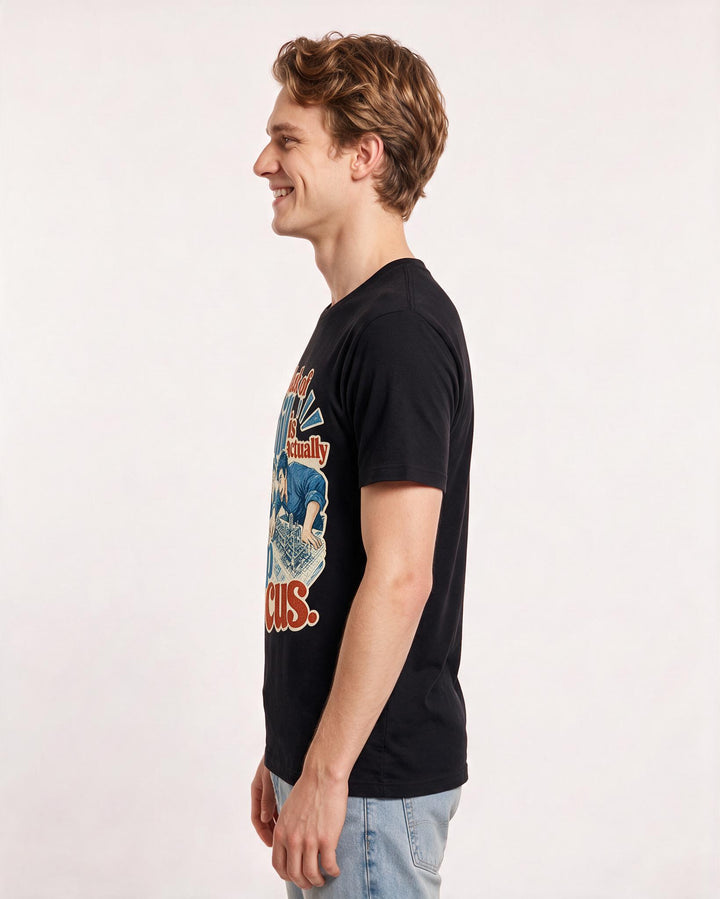 Neurodiversity Men's Black T-Shirt – My lack of chill is actually deep focus. product image 2