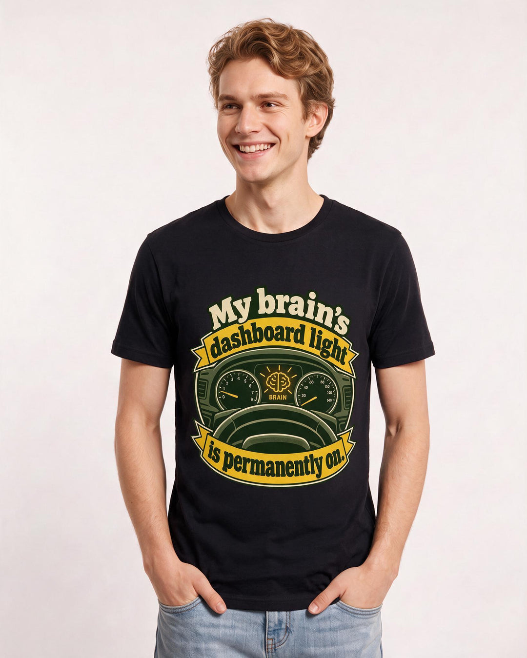 Meme Black T-Shirt for Men – Everyday Expression Graphic Tee product image 1