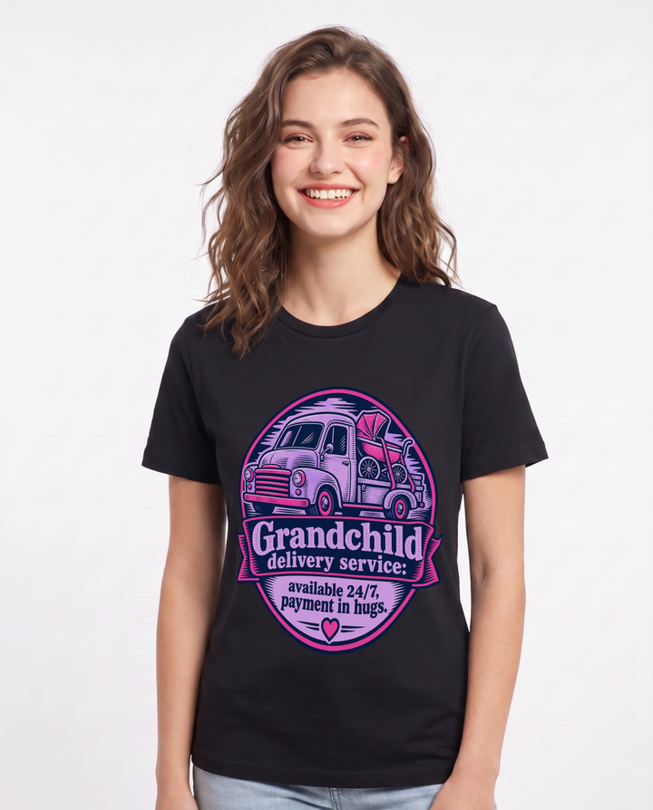 Grandparent Black T-Shirt for Women – Everyday Expression Graphic Tee product image 3