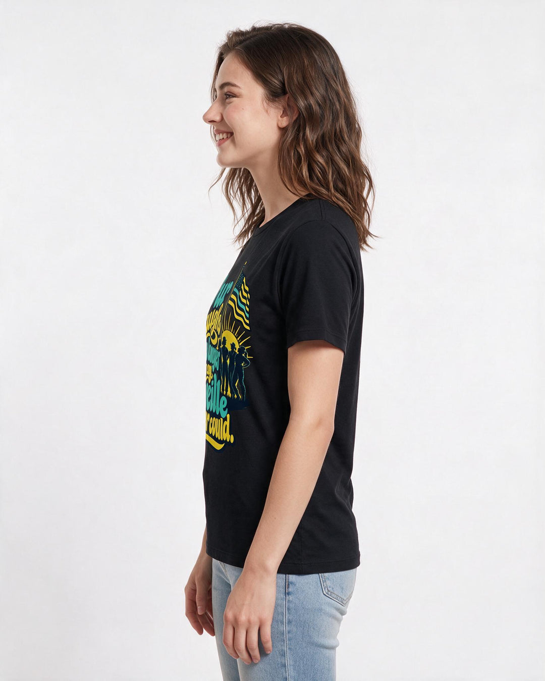 Veteran Black T-Shirt for Women – Everyday Expression Graphic Tee product image 2